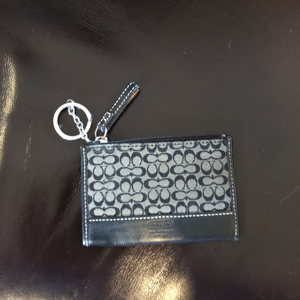 Coach keychain id holder